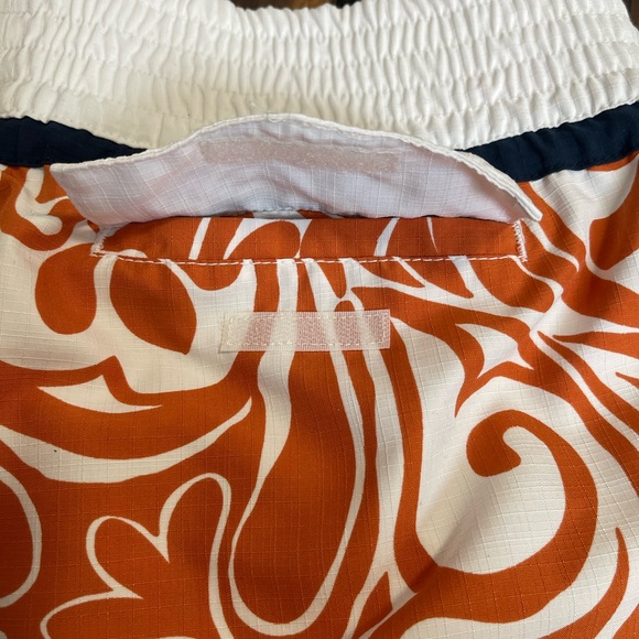 Roxy Floral Print Orange Board Shorts Size 9 - Picture 5 of 6